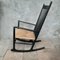 Model J16 Rocking Chair in Painted Beech with Woven Papercord Seat attributed to Hans J. Wegner for FDB, 1961 3