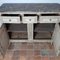 19th Century Louis XVI Style Sideboard in Patinated Oak with Marbled Top 8