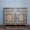 19th Century Louis XVI Style Sideboard in Patinated Oak with Marbled Top 2