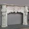 Italienischer Barockkamin aus Carrara Marmor, 18. Jh 2