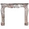 19th Century French Pink Marble Mantelpiece, Image 1