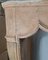18th Century French Regency Limestone Mantelpiece in Peach Color, Image 3