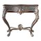 19th Century Console Table with Patina in Gold, Cognac and Petrol Tones 1