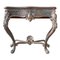 19th Century Console Table with Patina in Gold, Cognac and Petrol Tones, Image 1