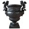 19th Century French Cast Iron Urn After Claude Ballin attributed to A. Durenne 1