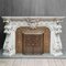 French Carved Marble Fireplace with Original Brass Insert, 1880 2
