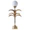Lampada a forma di palma in ottone attribuita a Sergio Terzani, anni '70, Immagine 1