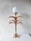 Lampada a forma di palma in ottone attribuita a Sergio Terzani, anni '70, Immagine 2