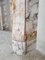 French Marble Trois Coquilles Fireplace in Pink, Gray and Cognac Tones 5