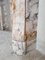 French Marble Trois Coquilles Fireplace in Pink, Gray and Cognac Tones, Image 5