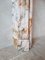 French Marble Trois Coquilles Fireplace in Pink, Gray and Cognac Tones 9