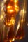 Amber Glass Waterfall Drop Ceiling Lamp, 1970s 4