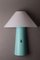 Postmodern Turquoise Wall Lamp from Arlus, 1980s 3