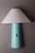 Lámpara de pared posmoderna en turquesa de Arlus, años 80, Imagen 1