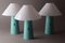Postmodern Turquoise Wall Lamp from Arlus, 1980s 2