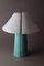 Lámpara de pared posmoderna en turquesa de Arlus, años 80, Imagen 5