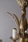 Lámpara de araña Imperio antigua de bronce y latón, Imagen 2