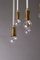 Hollywood Regency White Waterfall Deckenlampe aus Messing im Stilnovo-Stil 6