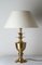 Mid-Century Hollywood Regency Messing Ananas Tischlampe, 1970er 1