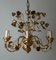 Florentine Hollywood Regency Pendant Lamp with Roses from Kögl, 1960 / 70s 2