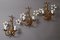 Hollywood Regency Gilded Florentine Orchid Wall Lights from Hans Kögl 6
