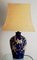 Lampe de Bureau Hollywood Regency en Bleu Royal, 1970s 2