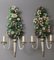 High French Floral Wall Lamps in Empire Style, Set of 2 7