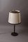 Vintage Swedish Table Lamp in Leather and Brass, 1970s 4
