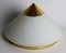Cone Ceiling Lamp in Gold and White from Limburg, Image 3