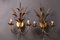 Hollywood Regency Wall Lamps in Gold from Hans Kögl, Set of 2 5