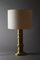 Vintage Hollywood Regency Column Table Lamp in Brass, 1970s, Image 1