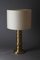 Lámpara de mesa Hollywood Regency vintage de latón, años 70, Imagen 4