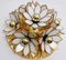 Hollywood Regency Gold-plated Flower Ceiling Lamp, 1970s, Image 1