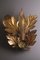 Golden Leaf Wandlampe von Hollywood Regency, 1960er 5