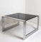 Stainless Steel Smoke Glass Coffee Table, 1970s 1