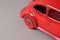 Lampada da tavolo Volkswagen Beetle rossa in ceramica, anni '70, Immagine 3