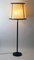 Lampadaire Vintage en Cuir et Laiton, 1970s 2