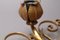 Hollywood Regency Flame Gold Wall or Ceiling Lamp, Image 5