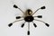 Brass Sputnik Spider Ceiling Lamp from Stilnovo, 1950s / 60s, Image 1