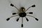 Brass Sputnik Spider Ceiling Lamp from Stilnovo, 1950s / 60s, Image 3