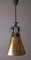 Hollywood Regency Brass Ceiling Lamp, 1950s, Image 1