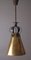 Lámpara de techo Hollywood Regency de latón, años 50, Imagen 1