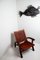 Inca Folding Armchair in Leather & Wood by Angel I. Pazmino, Image 2