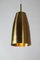 Large Mid-Century Hanging Lamp in Brass, 1950s 4