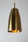 Large Mid-Century Hanging Lamp in Brass, 1950s, Image 4
