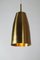 Large Mid-Century Hanging Lamp in Brass, 1950s 2