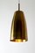 Large Mid-Century Hanging Lamp in Brass, 1950s, Image 1