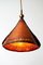 Lámpara colgante brutalista de cobre, años 60, Imagen 4