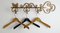 Hollywood Regency Gold Key Coat Rack 2