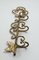 Hollywood Regency Gold Key Coat Rack, Image 4